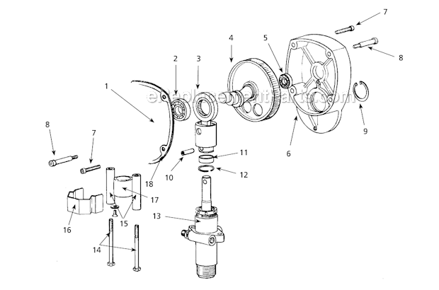 Gear Diagram and Parts List for AL2710  Campbell Hausfeld Paint Sprayer